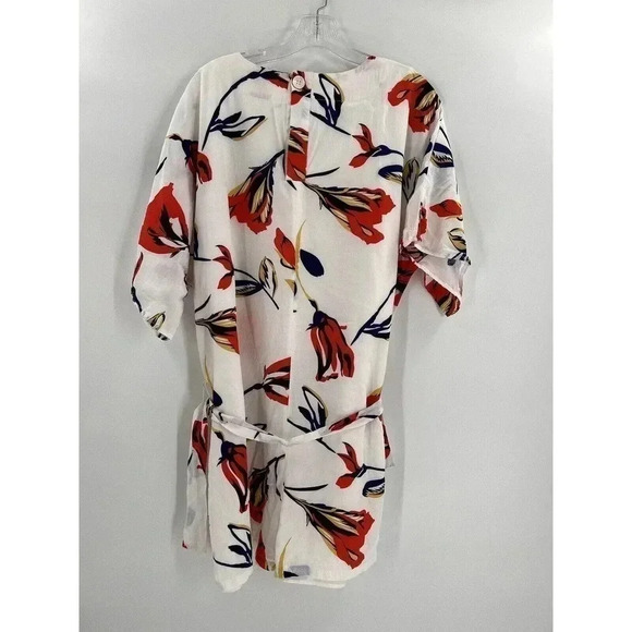 Corey Lynn Calte Anthropologie Romper Jumpsuit r Kimono Floral Petite Medium - Picture 4 of 12